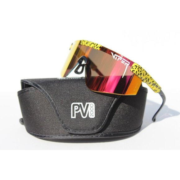 PIT VIPER The Carnivore 2000 Sunglasses/Safety Cheetah/Orange ANSI Z87+ NEW - Picture 10 of 10